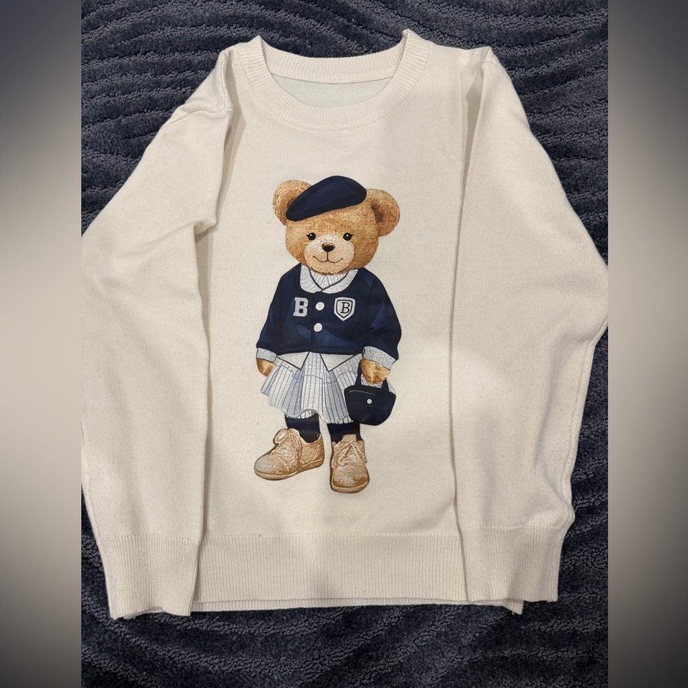 Girls bear crewneck